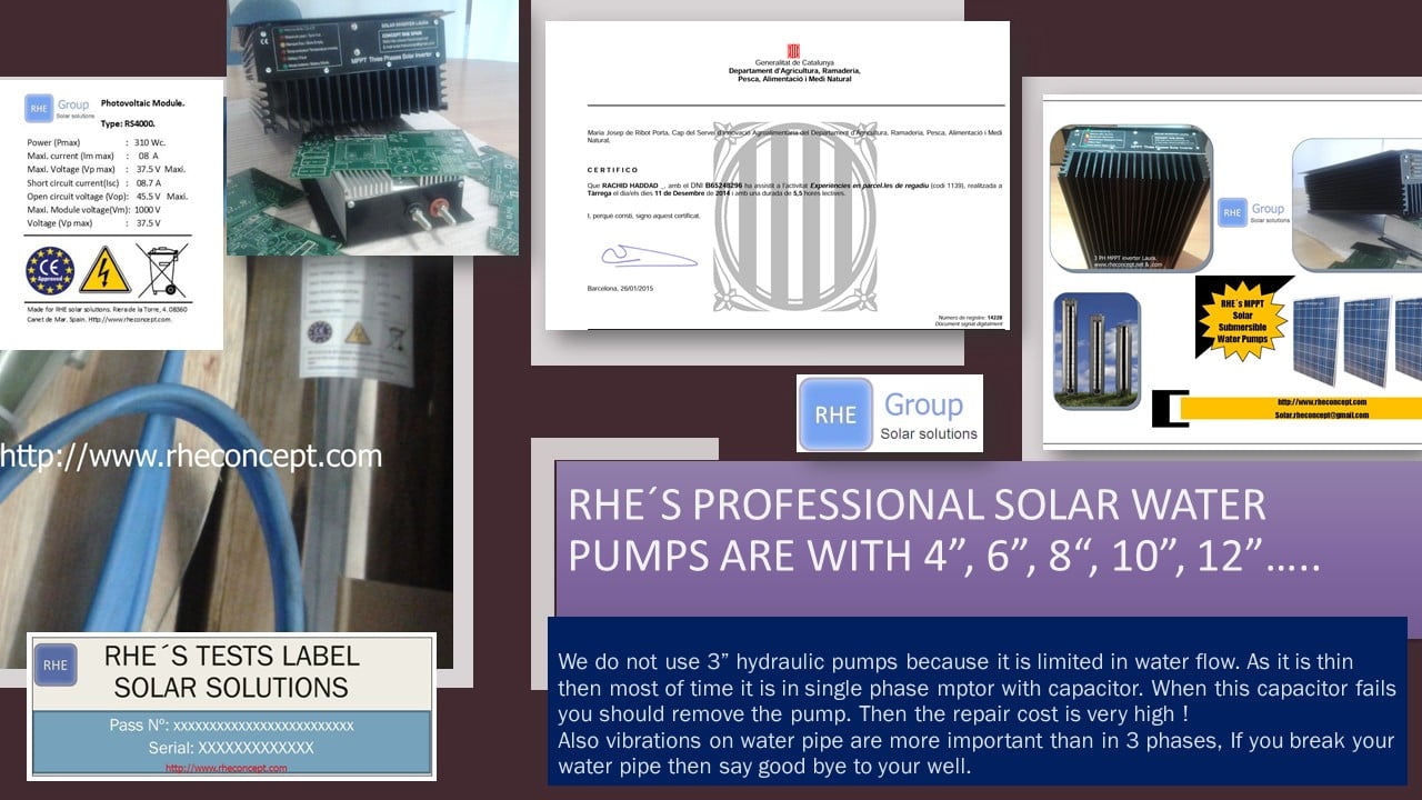 pompage fermes solaires